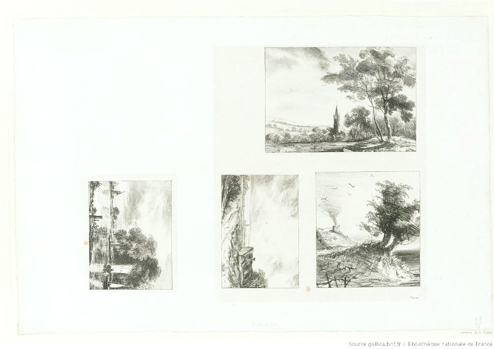 Delacroix - Croquis de Paysage, btv1b10029821p