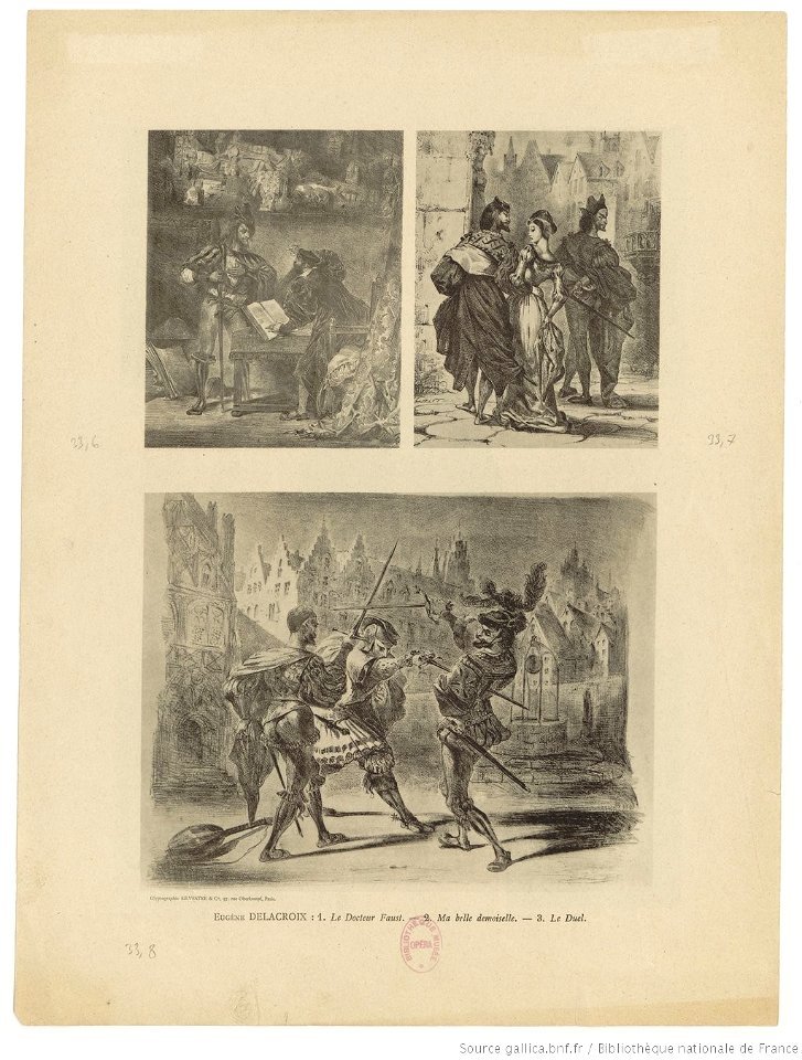 Delacroix - 1. Le docteur Faust, 2. Ma belle demoiselle, 3. Le duel, btv1b8438874f