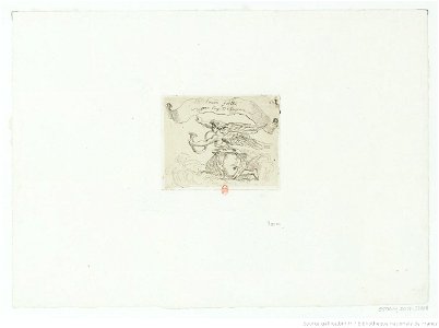 Delacroix - Ange agenouillé sur des nuages, btv1b100298889