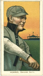 Del Howard, Chicago Cubs, baseball card portrait LCCN2008675180