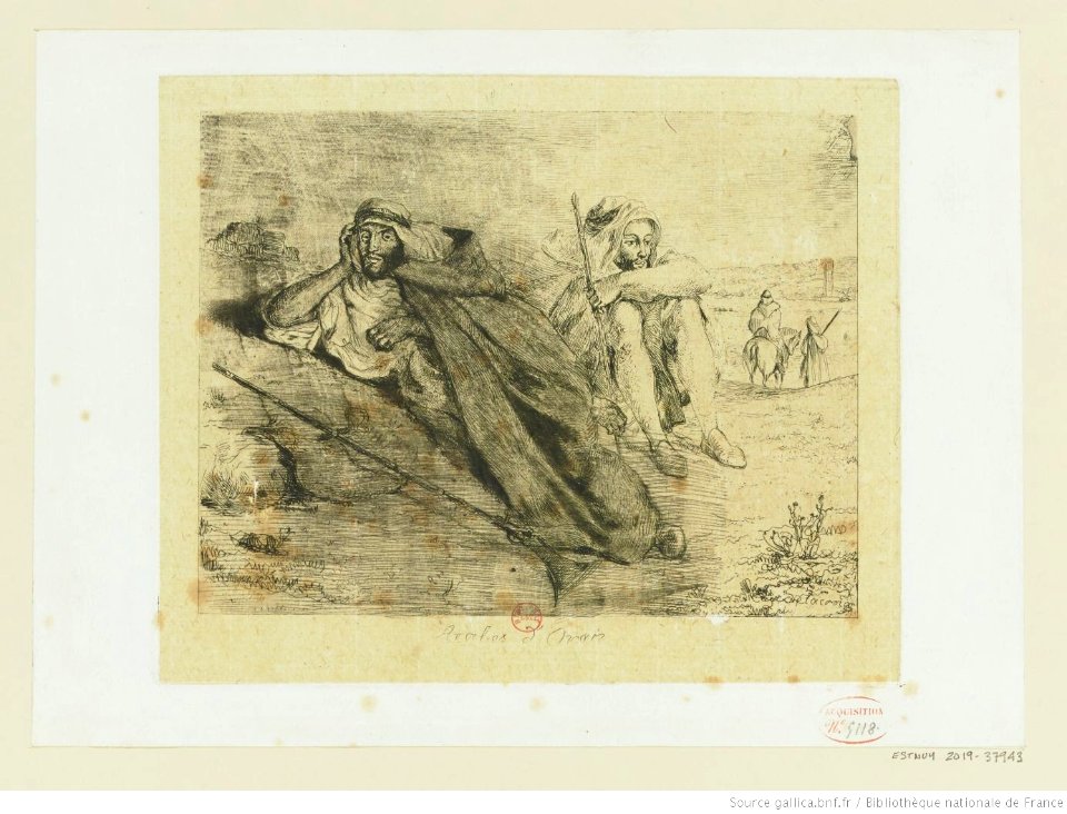 Delacroix - Arabes d'Oran, btv1b104616259