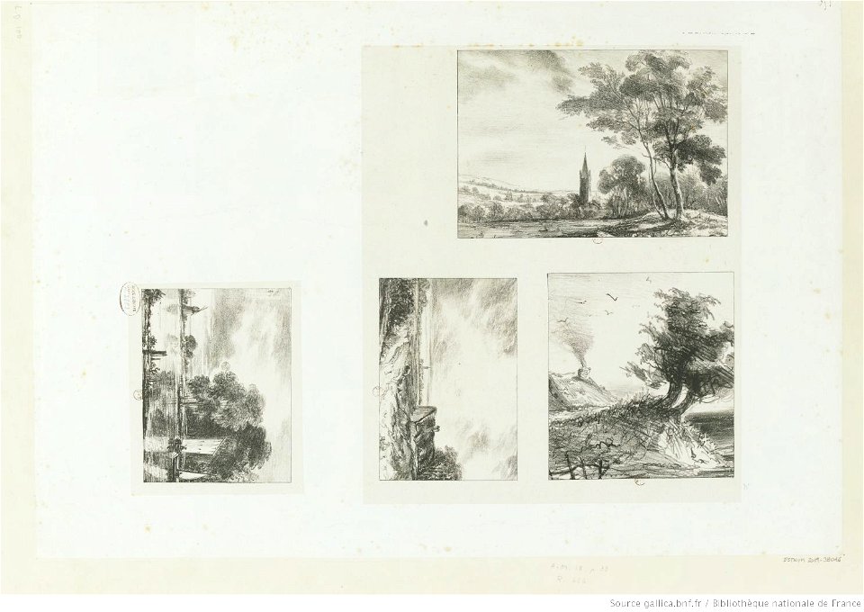 Delacroix - Croquis de Paysage, btv1b10461671k