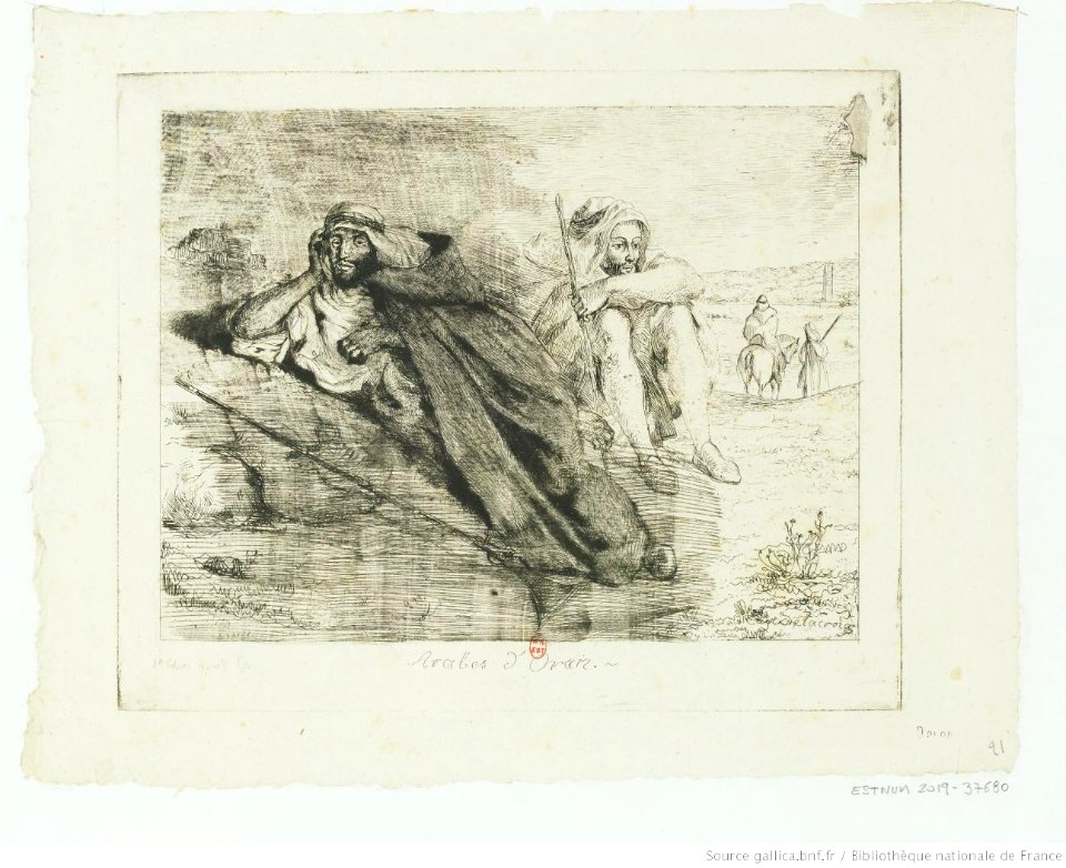 Delacroix - Arabes d'Oran, btv1b10029900s