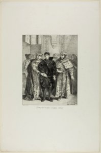 Delacroix - Hamlet and the Queen, plate 1 from Hamlet, 1949.612a