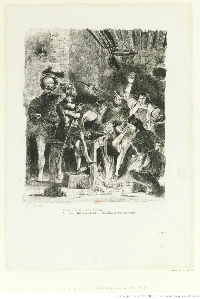 Delacroix - Méphistophélès dans la taverne des Étudiants, 4e état, btv1b10029740p