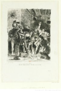 Delacroix - Méphistophélès dans la taverne des Étudiants, 4e état, btv1b10029740p