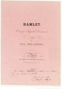 Delacroix - Hamlet Treize Sujets Dessinés, btv1b100298080