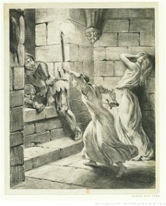 Delacroix - La Soeur de Duguesclin, 1er état, btv1b10029790r