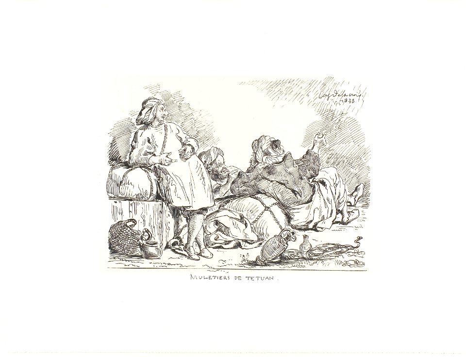 Delacroix - Muleteers of Tetuan, 1938.34
