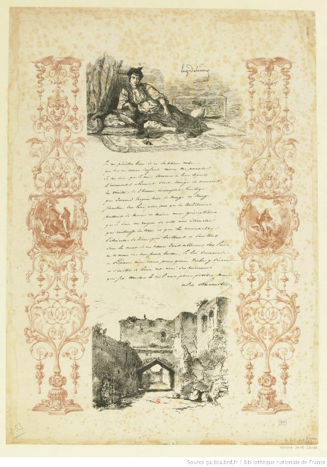 Delacroix - Juive d'Alger et une rue à Alger, btv1b10461835g