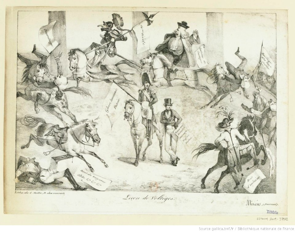 Delacroix - Leçon de Voltiges, 3e état, btv1b104618915