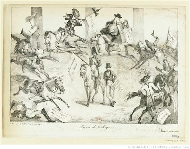 Delacroix - Leçon de Voltiges, 3e état, btv1b104618915