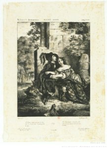 Delacroix - La fiancée de Lammermoor, 1er état, btv1b10029796f