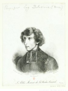 Delacroix - L'Abbé Marcet-de La Roche-Arnaud, 3e état, btv1b100296928