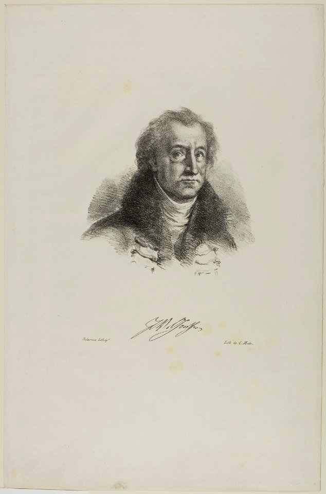 Delacroix - Portrait of Goethe, from Faust, 1955.1102.1