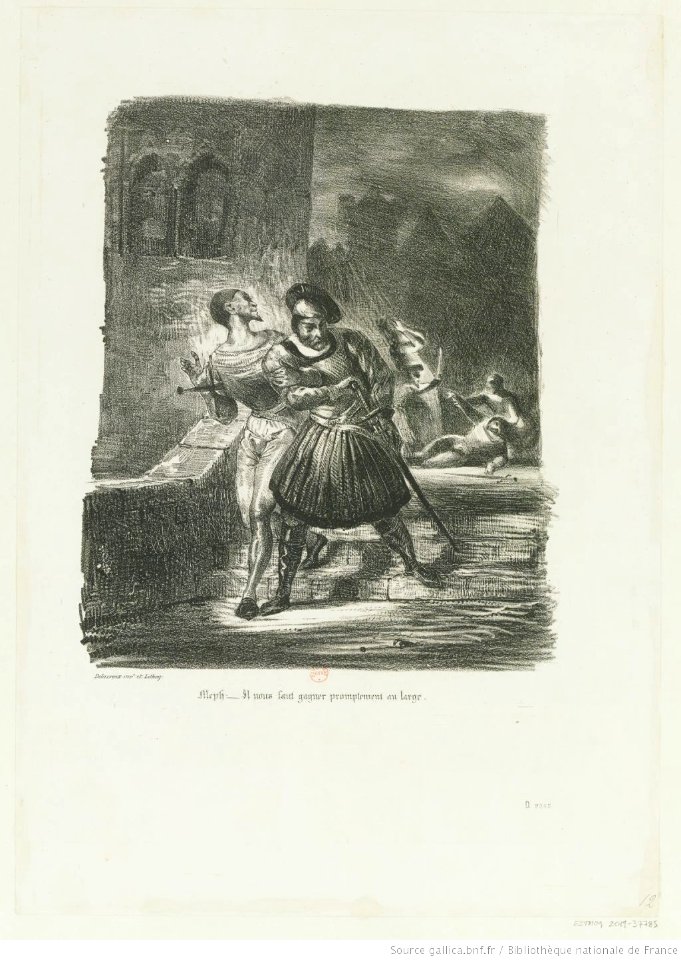 Delacroix - Méphistophélès et Faust fuyant après le duel, 4e état, btv1b10029762d