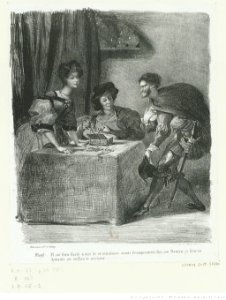Delacroix - Méphistophélès se présente chez Marthe, 3e état, btv1b10029747t