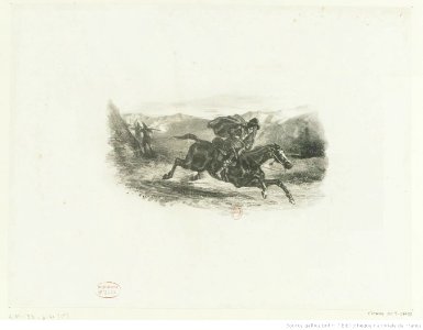 Delacroix - La Fuite du Contrebandier, btv1b10029712b