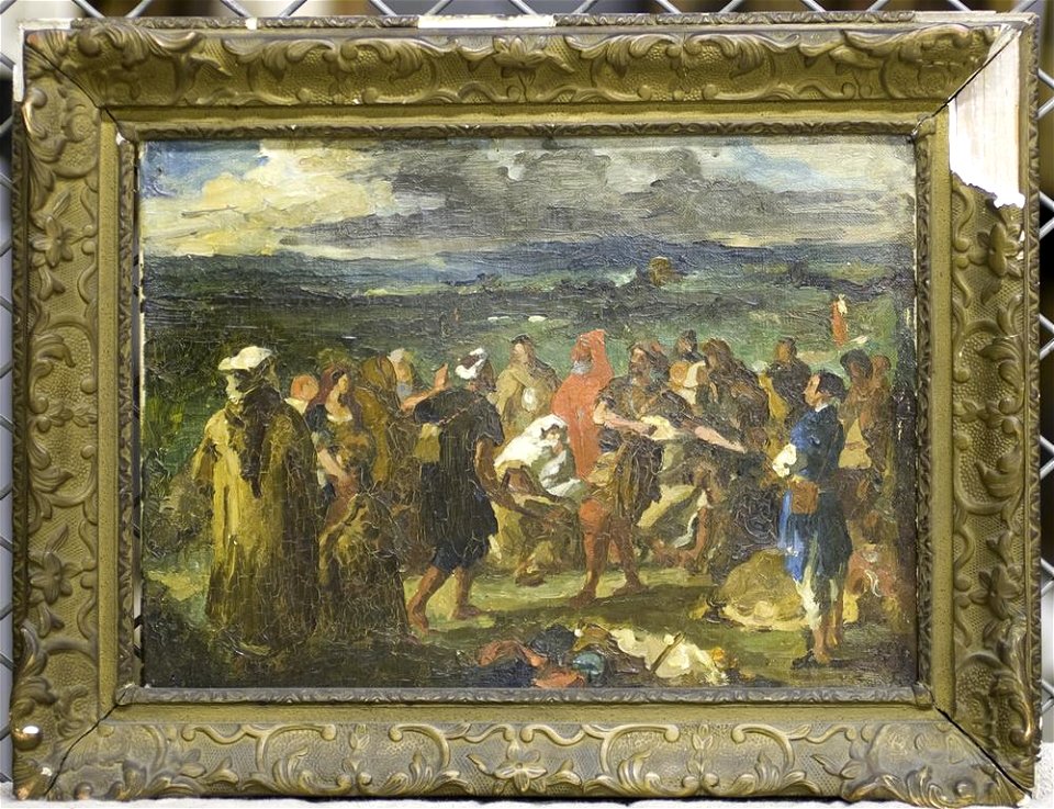 Delacroix - Oil Sketch - Dancers In A Field, 46.76.145