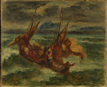Delacroix - Le Christ sur le lac de Génésareth, Ca. 1854