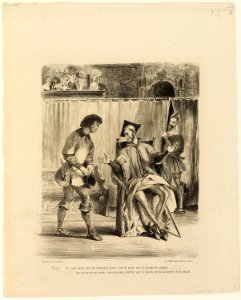 Delacroix - Mephistopheles Receiving the Student, 1930.1258