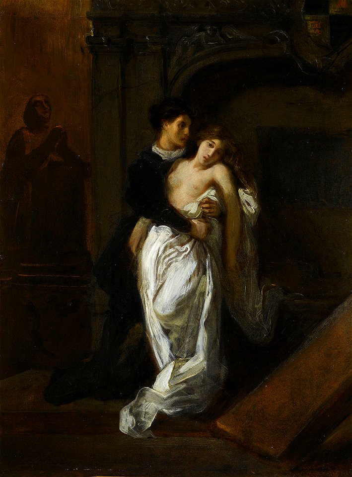 Delacroix - Roméo et Juliette au tombeau des Capulets, Vers 1850