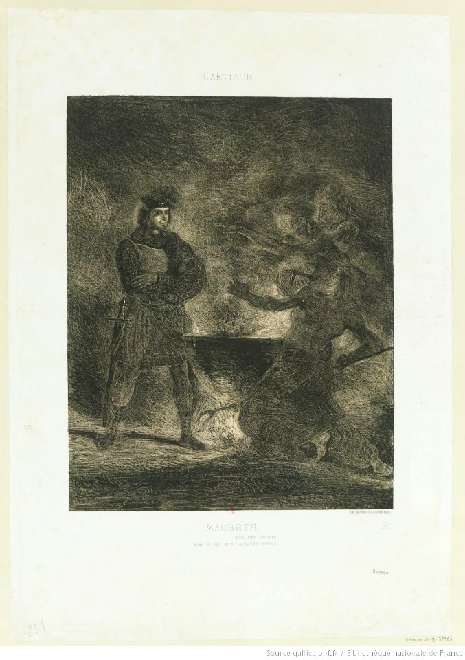 Delacroix - Macbeth Toil and trouble, btv1b104617499