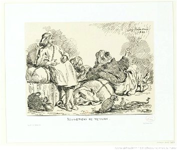 Delacroix - Muletiers de Tétuan, 2e état, btv1b10029816h