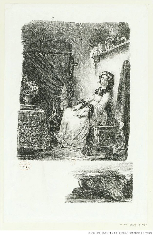 Delacroix - Marguerite au rouet, btv1b10461713c