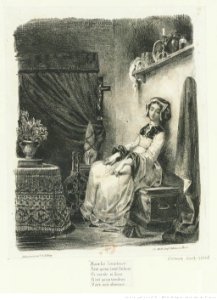 Delacroix - Marguerite au rouet, 2e état, btv1b10029751j