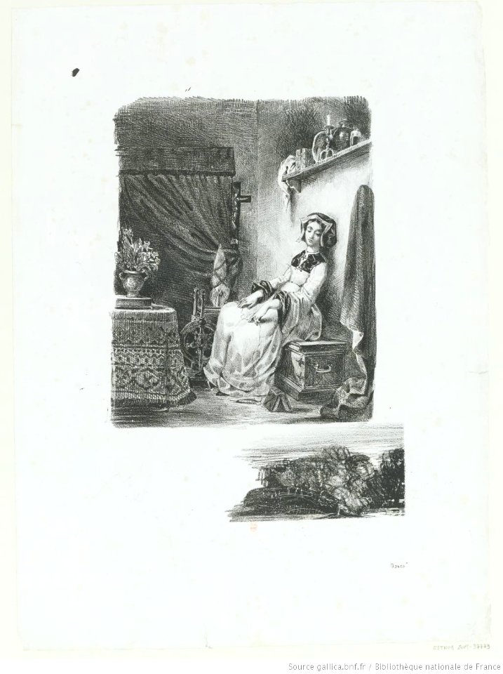 Delacroix - Marguerite au rouet, btv1b100297503