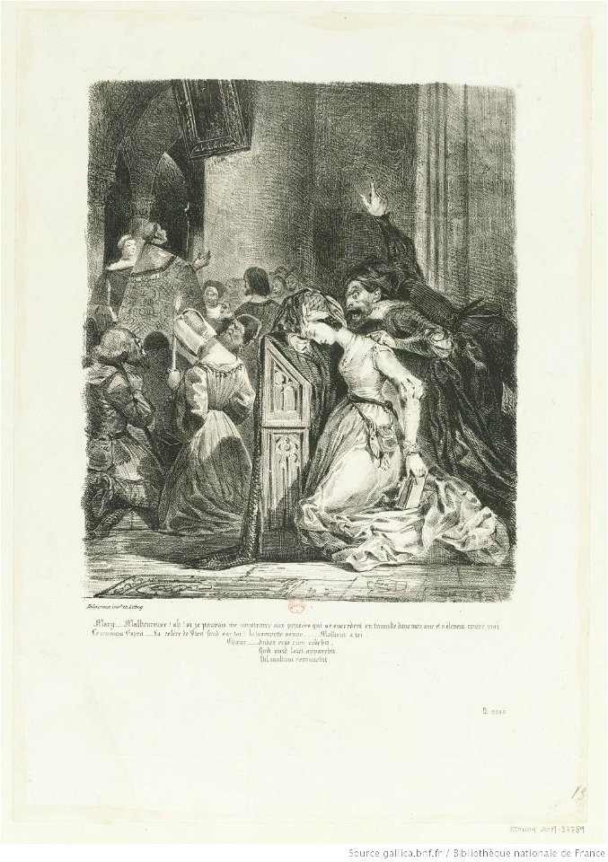 Delacroix - Marguerite à l'Église, btv1b100297666