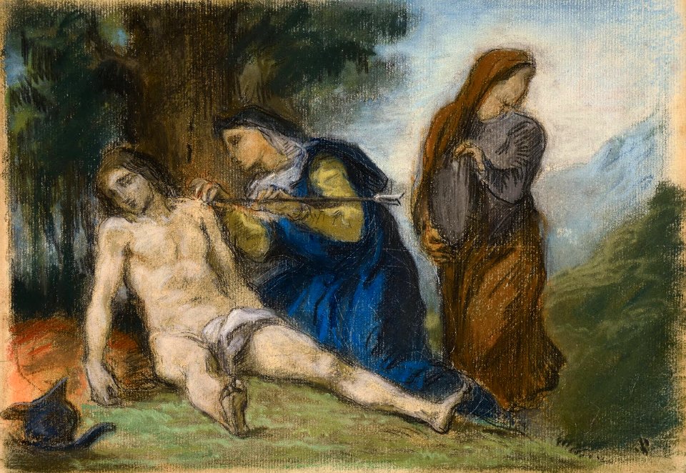 Delacroix - St. Sebastian Tended by the Holy Women, 1852 - 1854