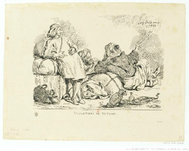 Delacroix - Muletiers de Tétuan, 1er état, btv1b100298152