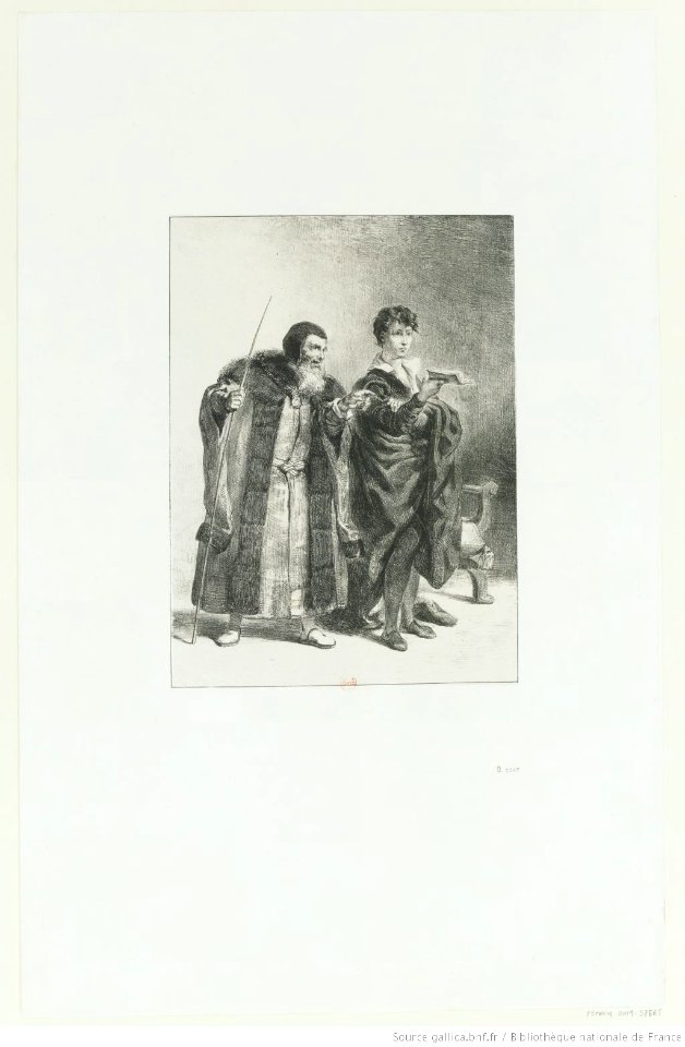 Delacroix - Que lisez-vous, Monseigneur des mots, des mots, des mots, btv1b10461819f