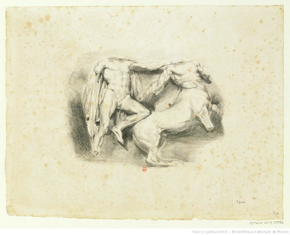 Delacroix - Thésée vainqueur du Centaure Euryte, btv1b10461746z