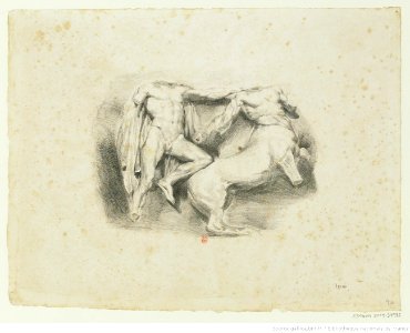 Delacroix - Thésée vainqueur du Centaure Euryte, btv1b10461746z