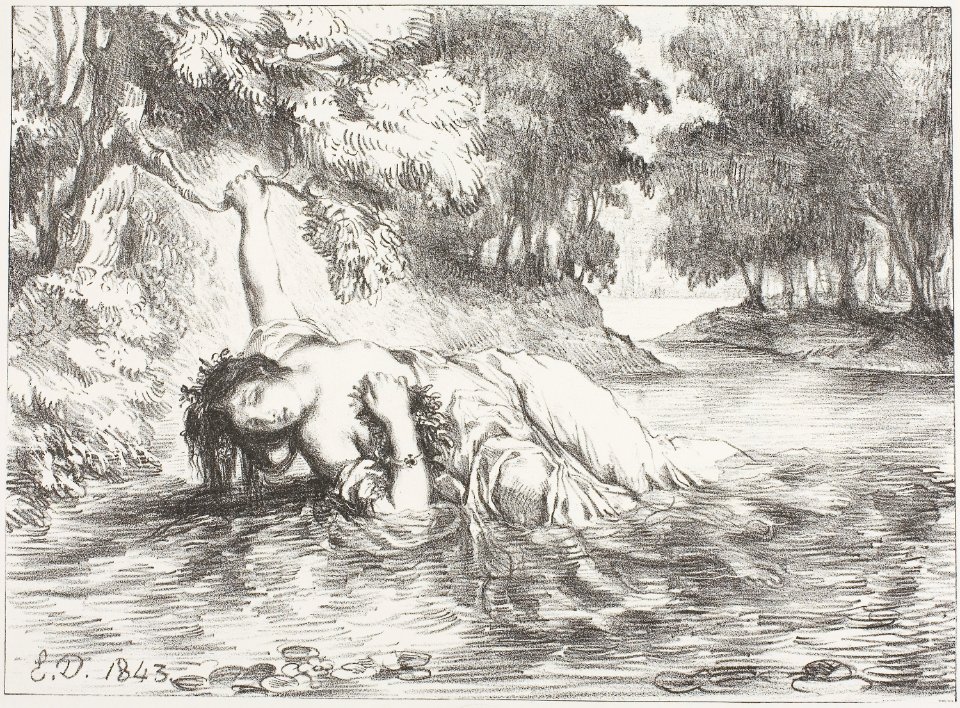 Delacroix - Ophelia’s Death, 1949.617