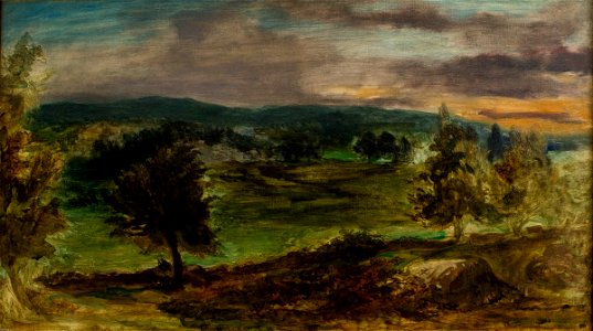 Delacroix - Paysage à Champrosay, vers 1849