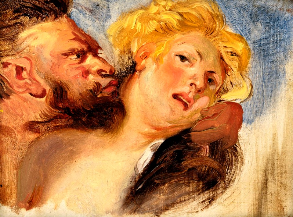 Delacroix - SATYR EMBRACING A NYMPH, AFTER PETER-PAUL RUBENS