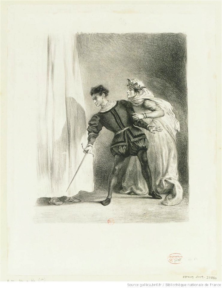 Delacroix - Qu'est-ce donc ... Un rat !, 1er état, btv1b10461780x