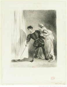 Delacroix - Qu'est-ce donc ... Un rat !, 1er état, btv1b10461780x