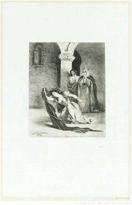 Delacroix - Son linceul, blanc comme neige, 4e état, btv1b104616689
