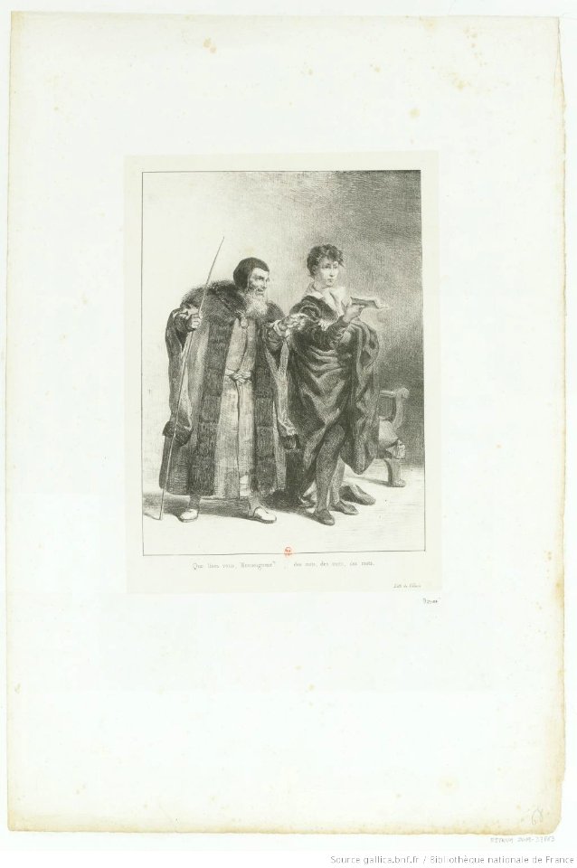 Delacroix - Que lisez-vous, Monseigneur des mots, des mots, des mots, btv1b10461817j