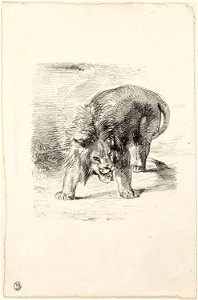 Delacroix - Standing Lion, 1965.25