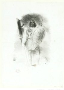 Delacroix - Vercingétorix, 1re planche, btv1b10029805n