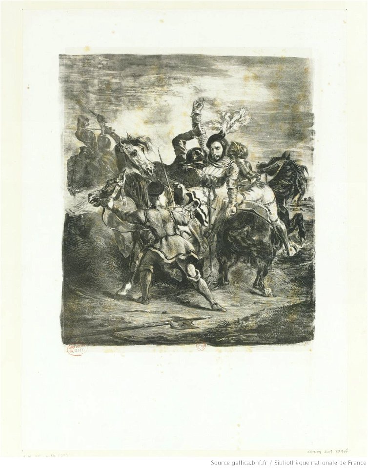 Delacroix - Weislingen attaqué par les gens de Goetz, btv1b10029852c