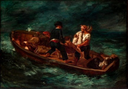 Eugène Delacroix - Après le naufrage (1840-47)