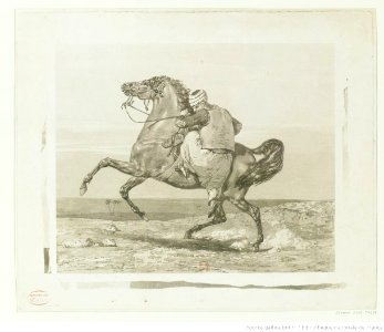 Delacroix - Turc montant à cheval, 1er état, btv1b10029879b