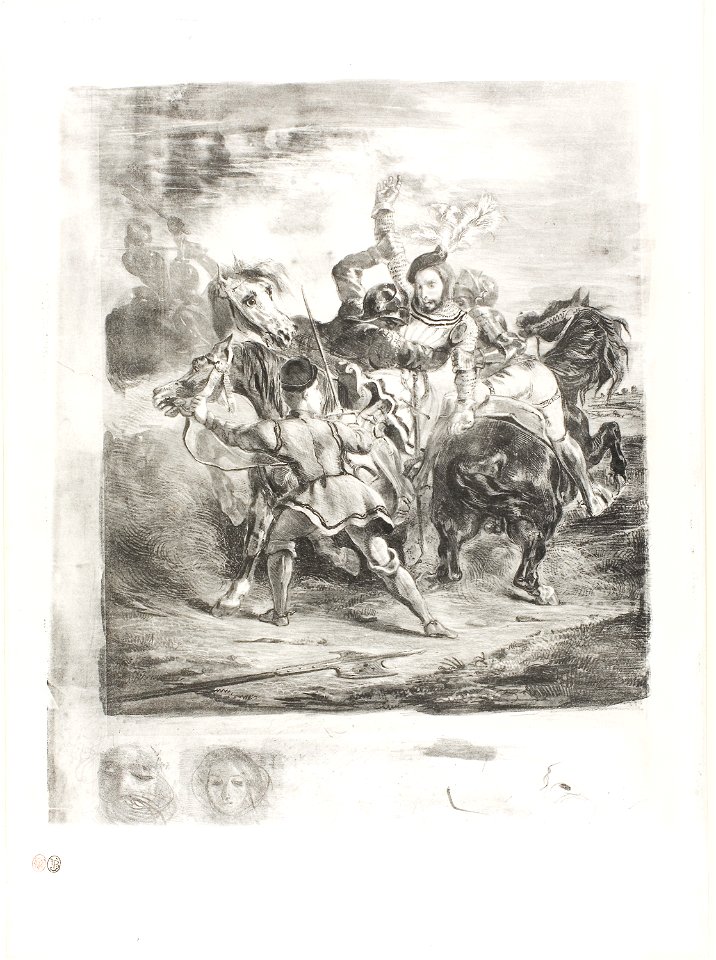 Delacroix - Weislingen Attacked by Goetz’s Men, 1962.366
